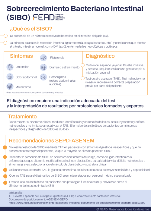 Sobrecimiento Bacteriano del intestino Delgado (SIBO)
